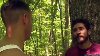Fucking in the forest horny gays having hot fuck