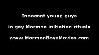 Gay Mormon twinks fucking teen ass in threesome